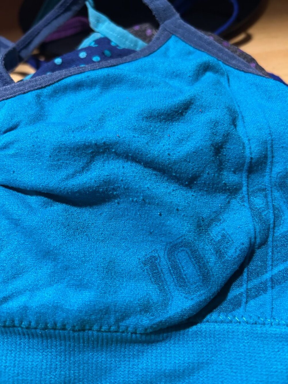 GIRLS JOE BOXER LOT OF 4 GREY BLUE PURPLE SPORTS BRAS OS - Picture 10 of 14
